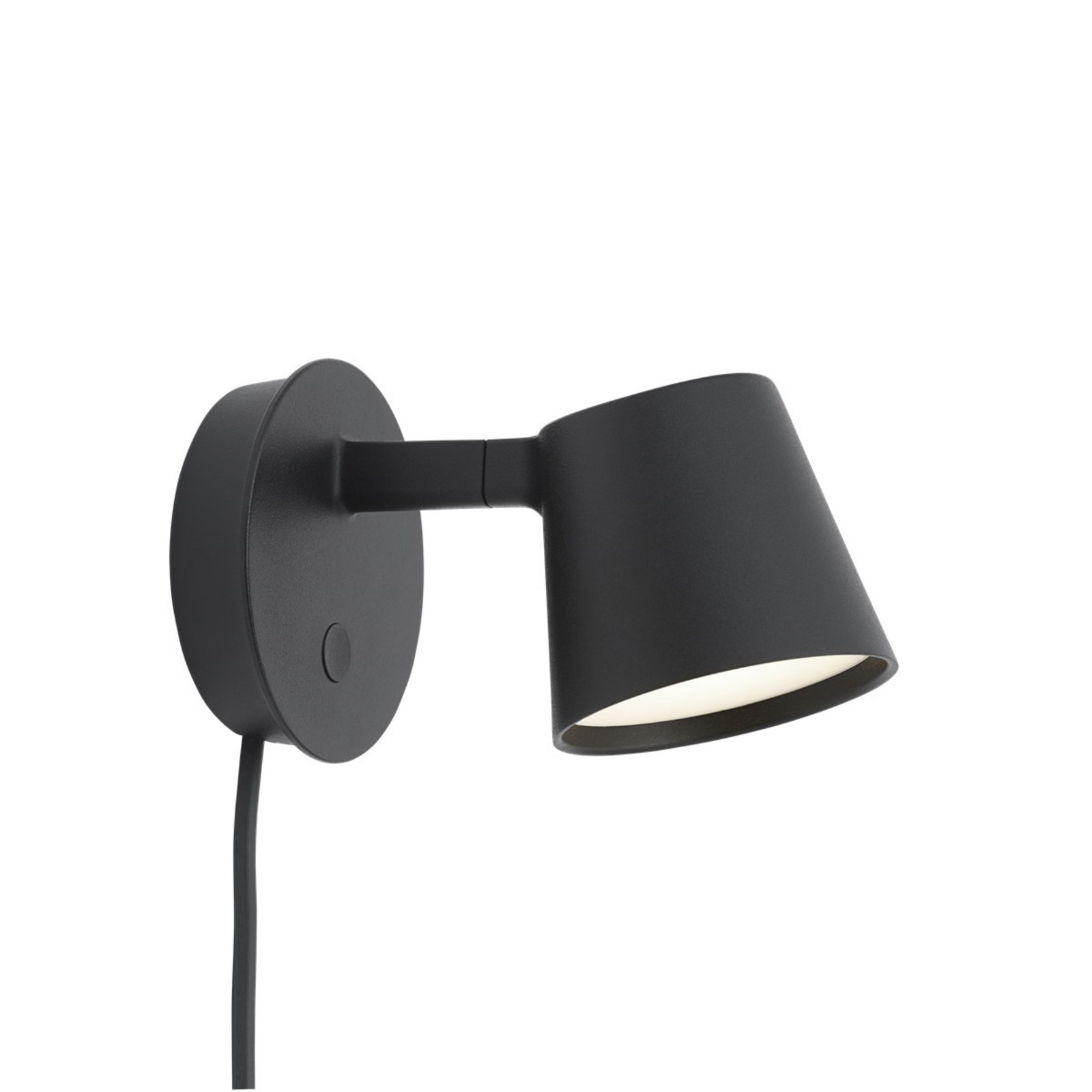 Tip Wandleuchte Black Muuto - Wohnzimmer - Aluminium