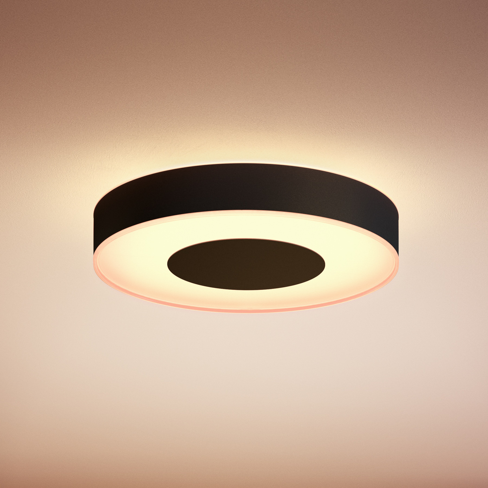 Philips Hue Xamento LED ceiling lamp 38 cm, black