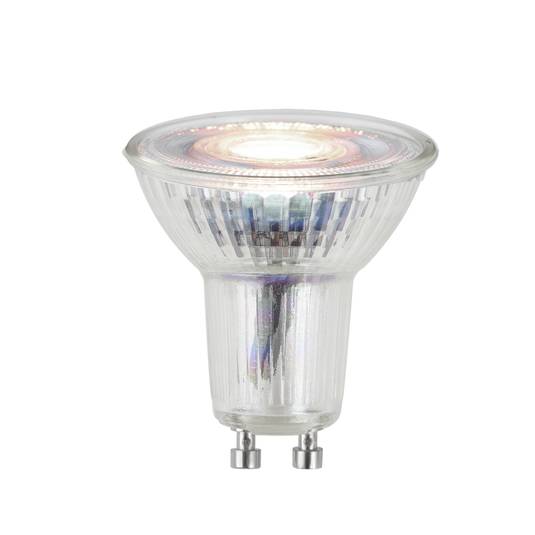 Reflector LED bulb GU10 4.5W 3,000 K 36° glass