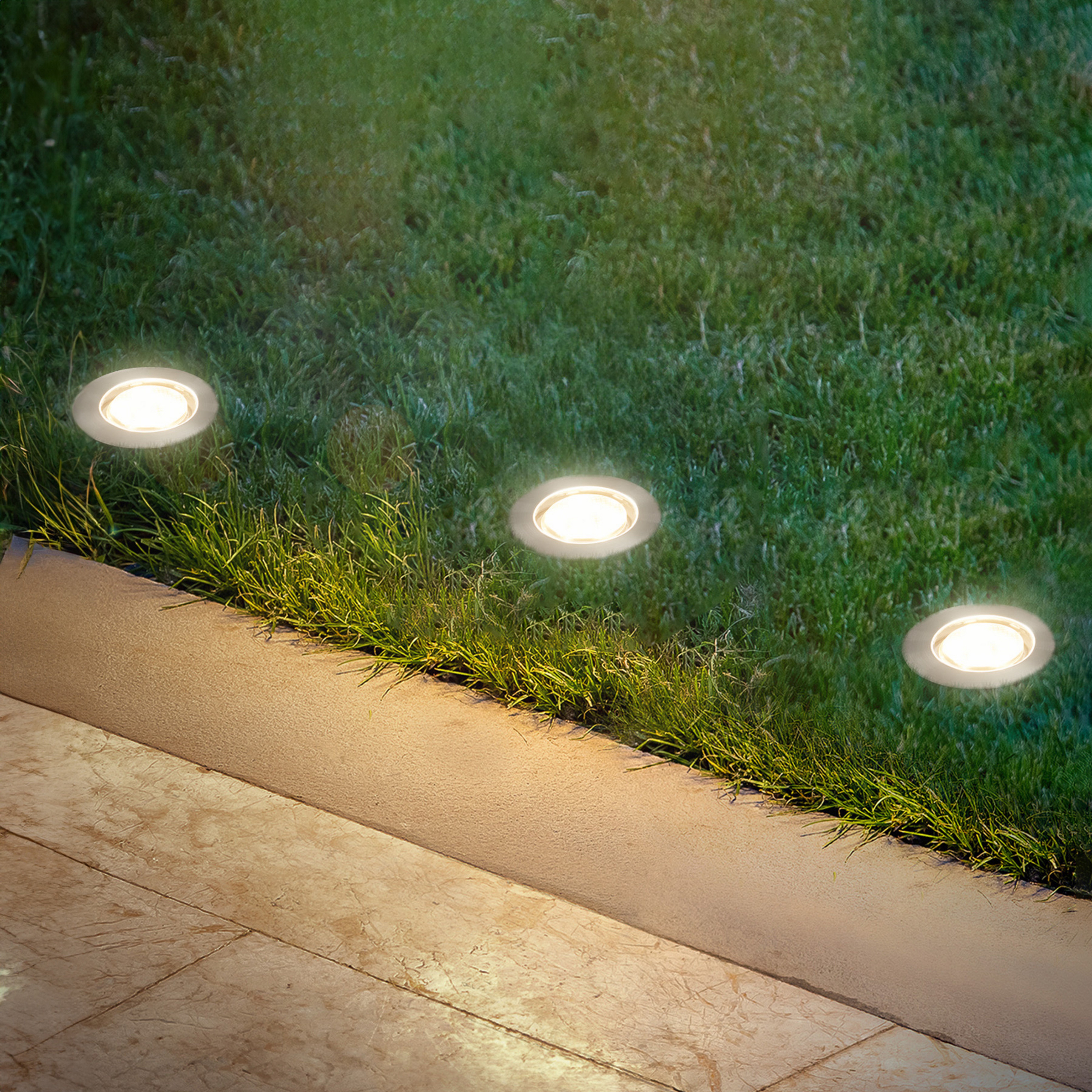 Upotettava LED-kohdevalaisin 3914032 IP67 12V 3xaloituspakkaus 4,5cm