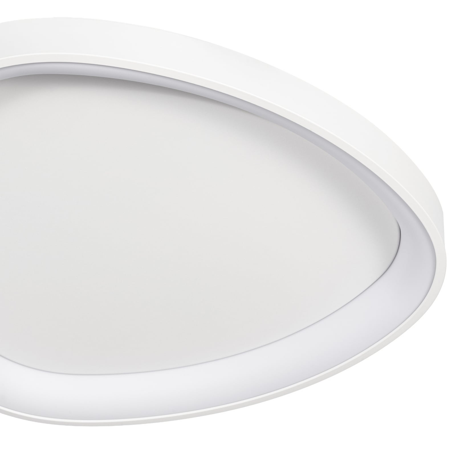 Plafoniera LED Lindby Triangulo, bianca, 42 cm, dimmerabile a 3 livelli Plafoniera LED Lindby Triangulo, bianca, 42 cm, dimmerabile a 3 livelli