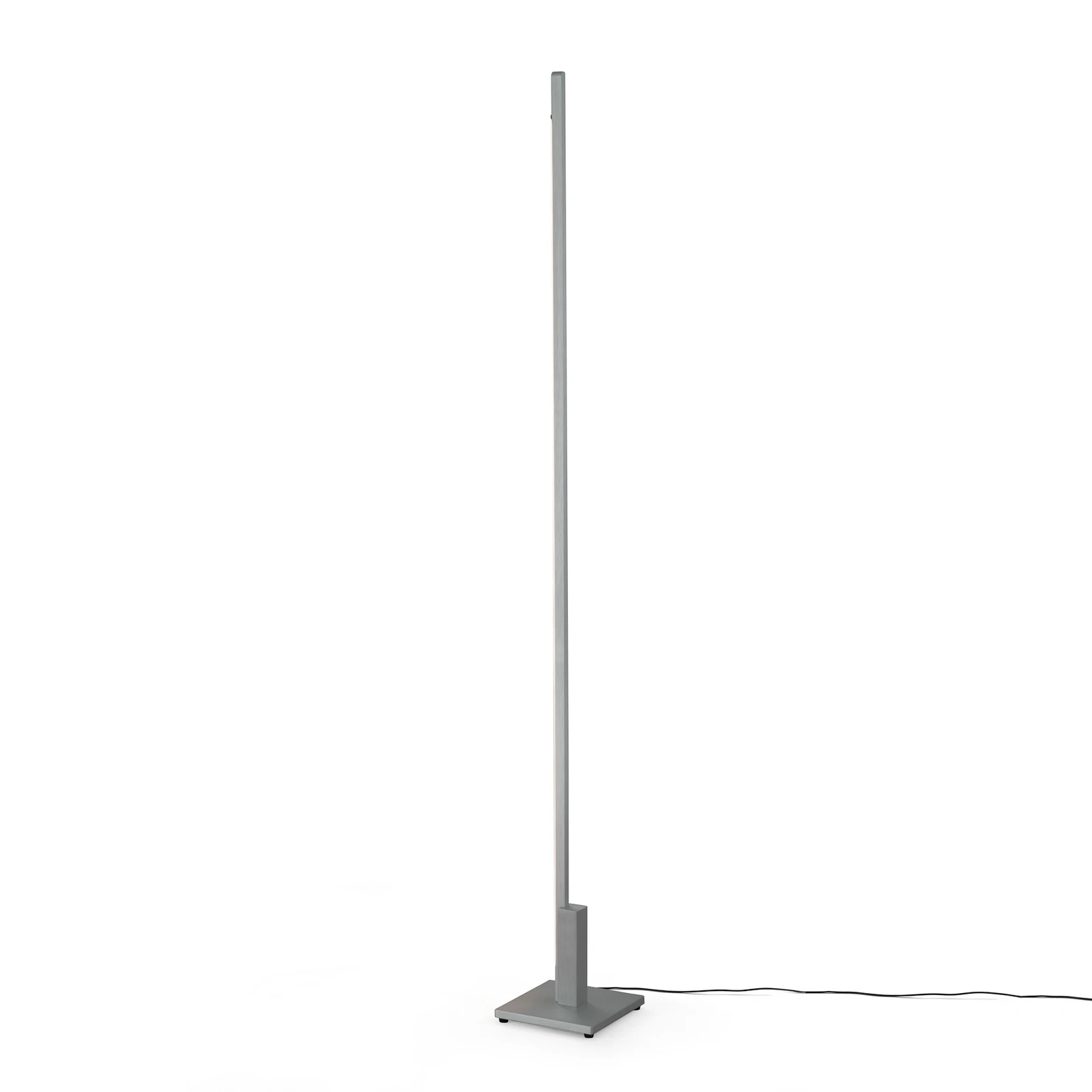 Quitani LED-golvlampa Talon, naturanodiserad, metall, dimbar