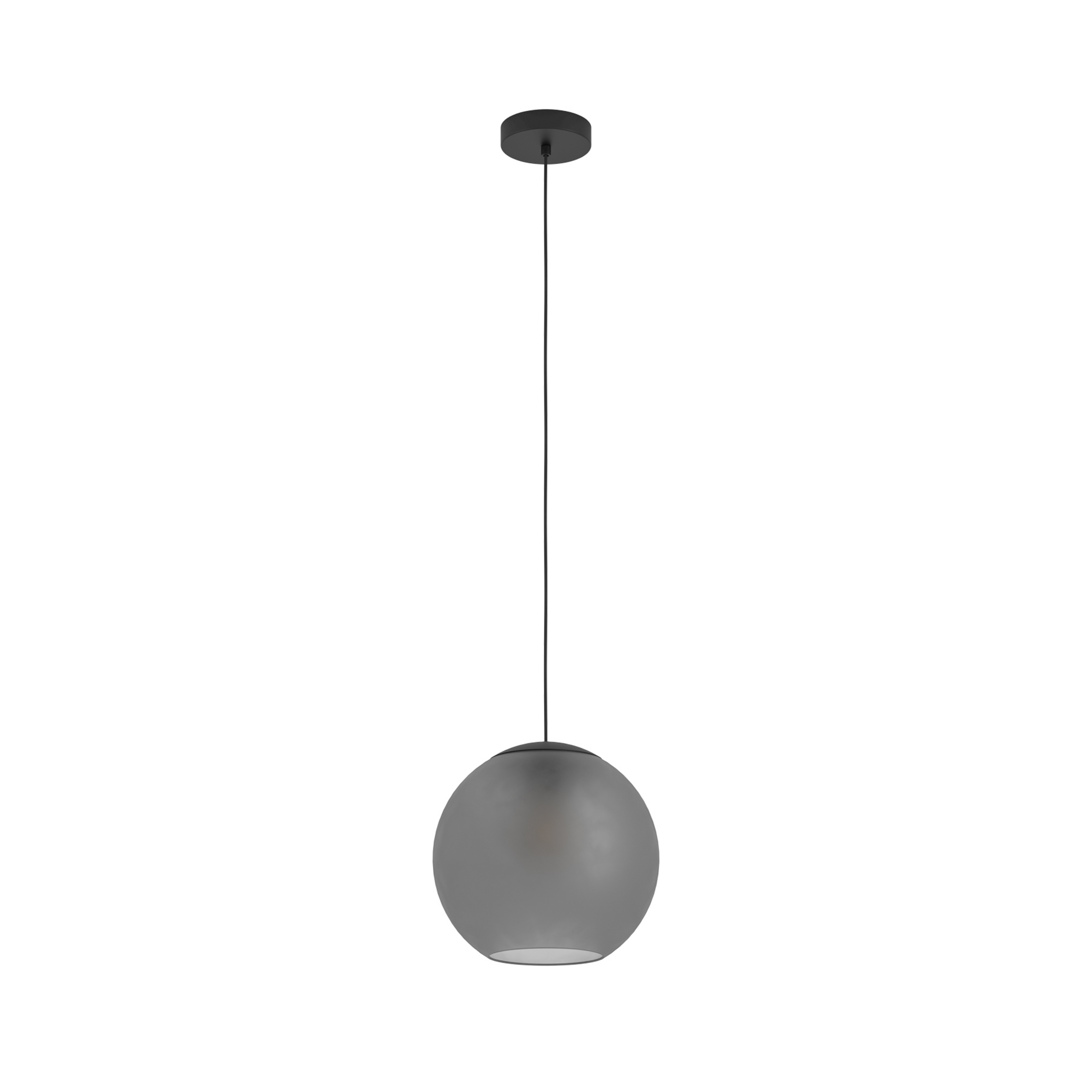 Arangona Hängeleuchte, grau, Ø 30 cm, Glas - Stars of Light