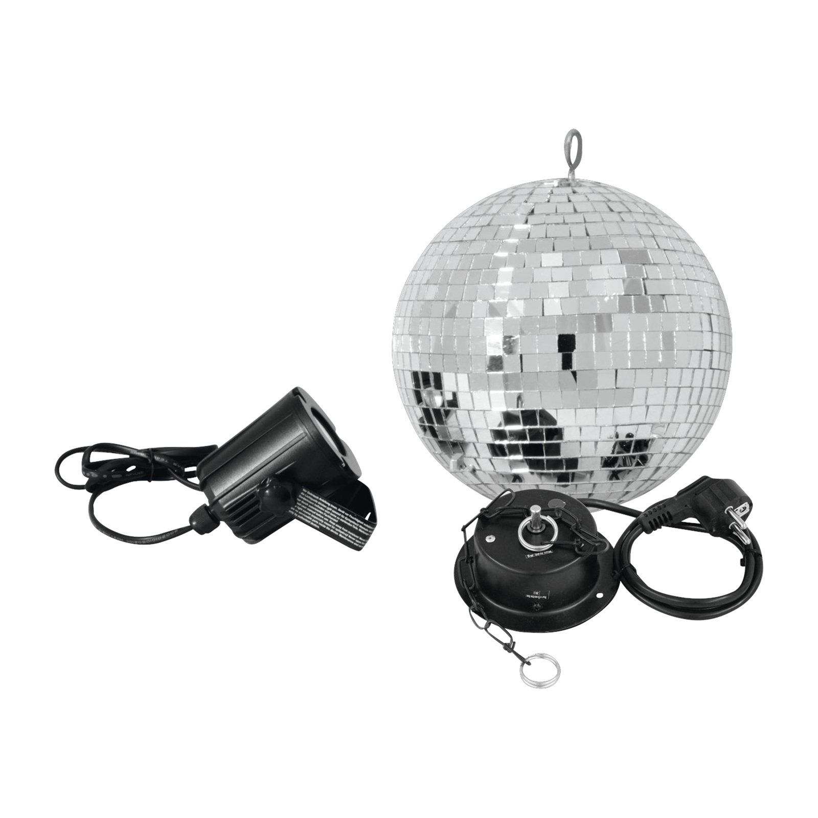 EUROLITE mirror ball set with an LED spot