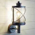 Hilburn 1 outdoor wall light, decorative lampshade