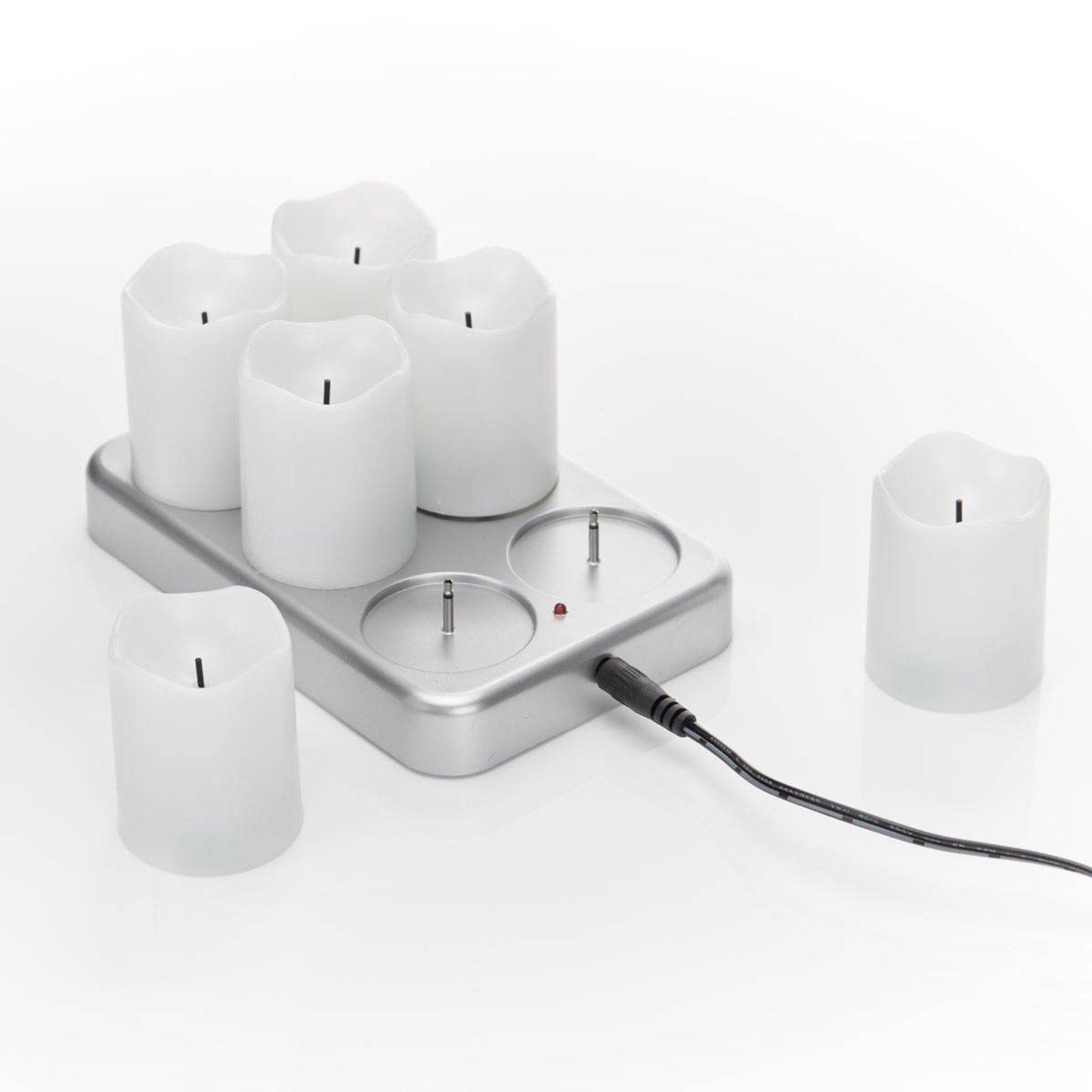 Bemiddelaar Umeki Moreel Heroplaadbare LED theelichtje Chargeme, 6 stuks | Lampen24.nl