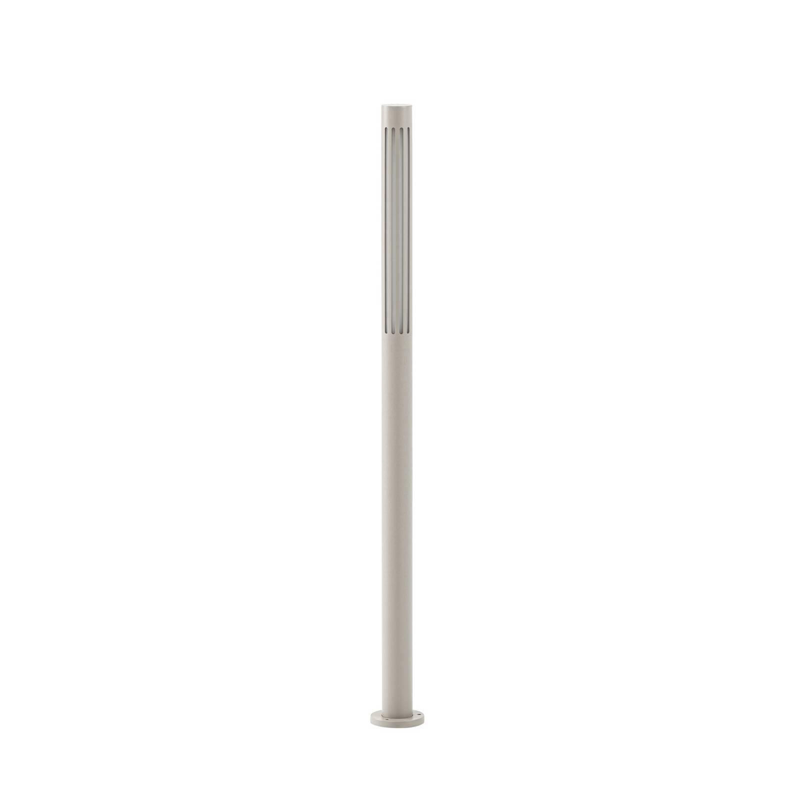 Lindby LED-Wegeleuchte Fjorya, Höhe 90 cm, steingrau, IP65