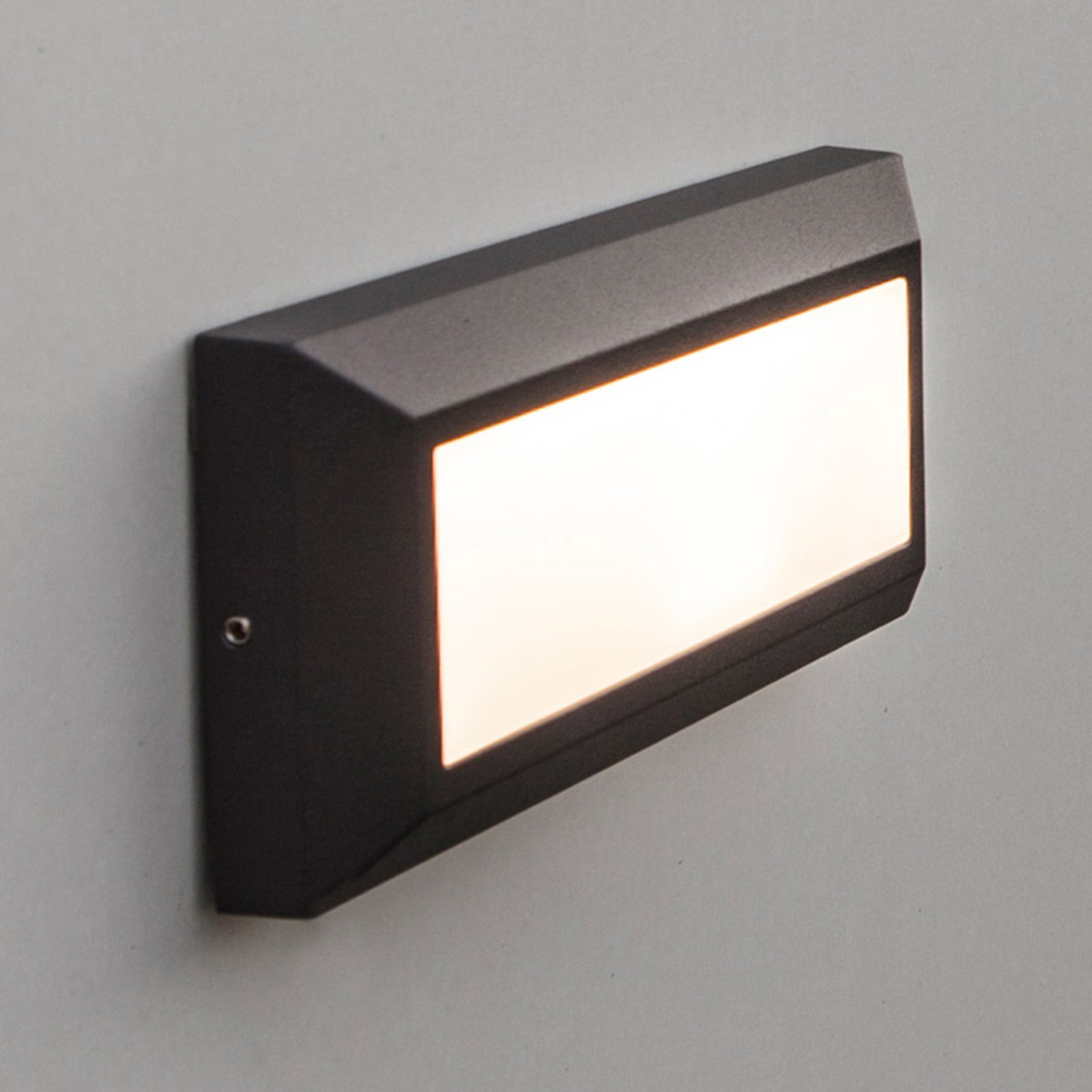 LED külső fali lámpa Helena, elöl 23 cm antracit