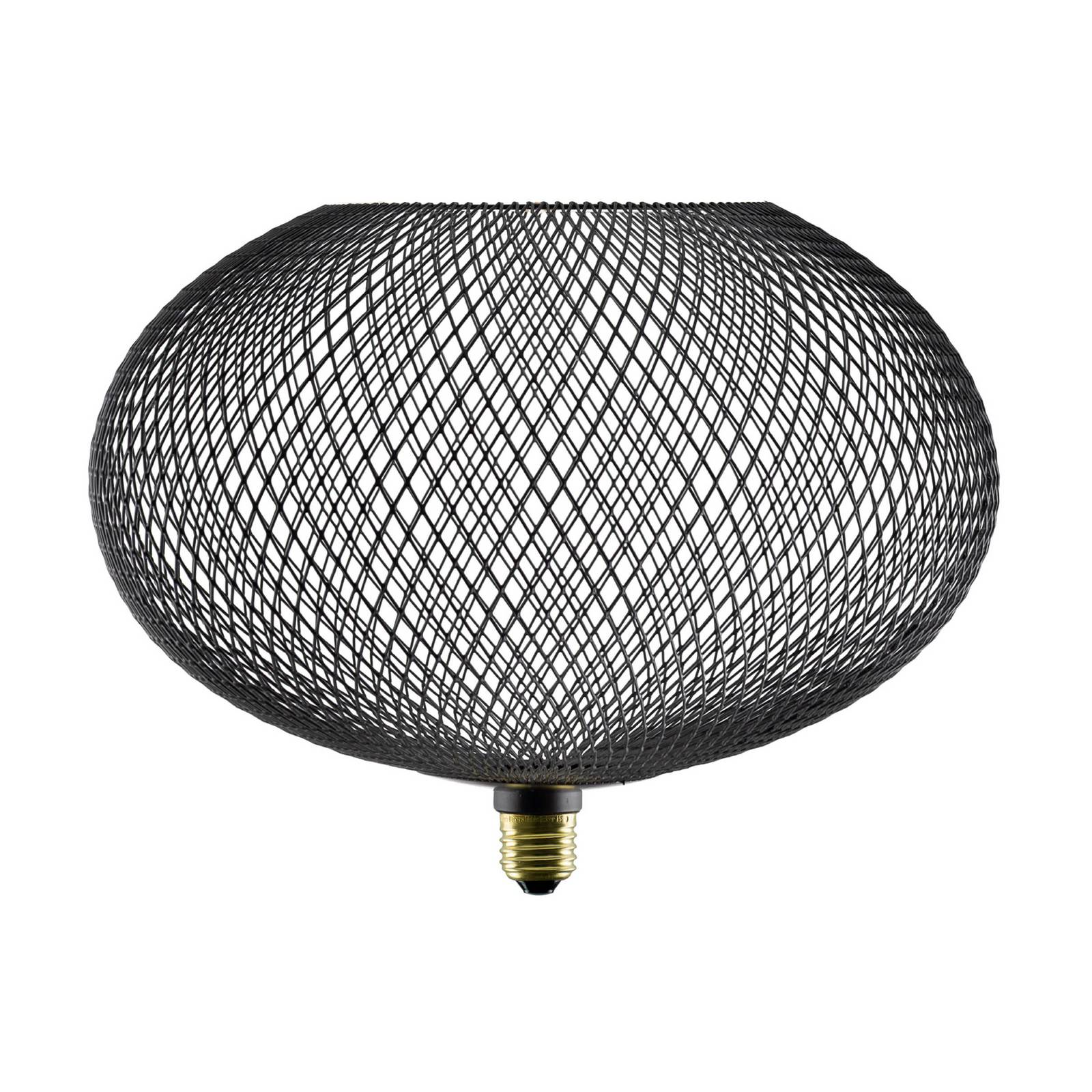 SEGULA LED Floating Cage schwarz Oval300 E27 5W 2.200 K dim.