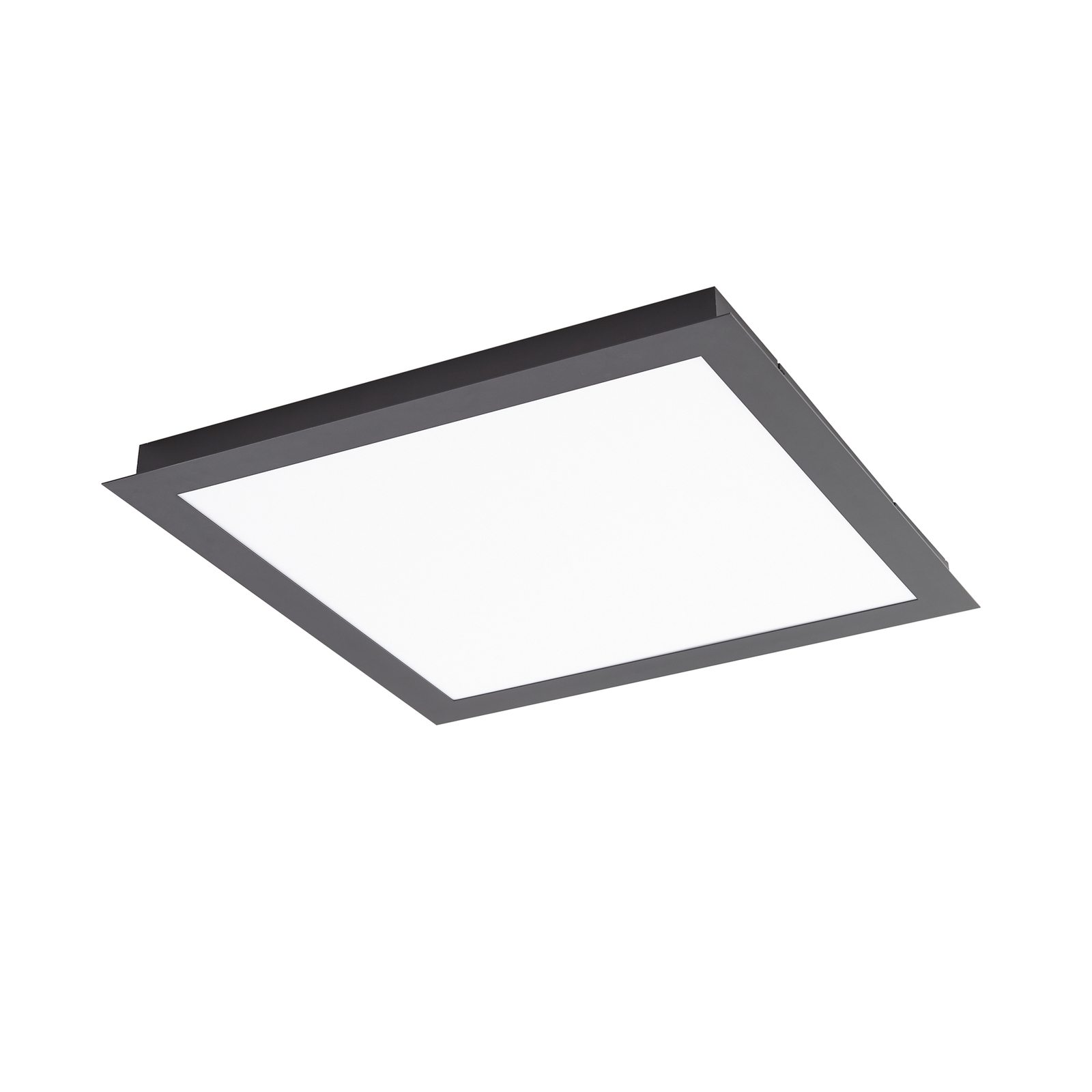 Lucande Smart LED stropné svietidlo Leicy black 65 cm RGB CCT