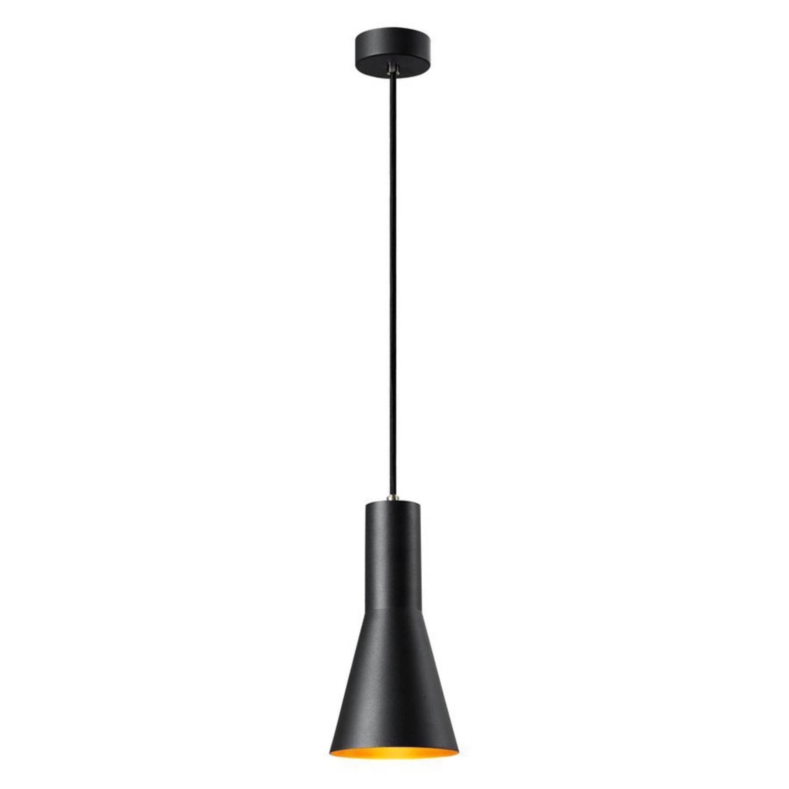 Lampa wisząca SLV Phelia czarny/złoty, Ø 13 cm