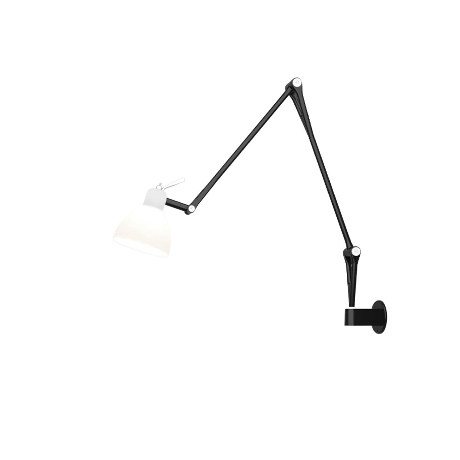 Luxy W2 V&auml;gglampa Svart/Blank Vit Rotaliana - Metall
