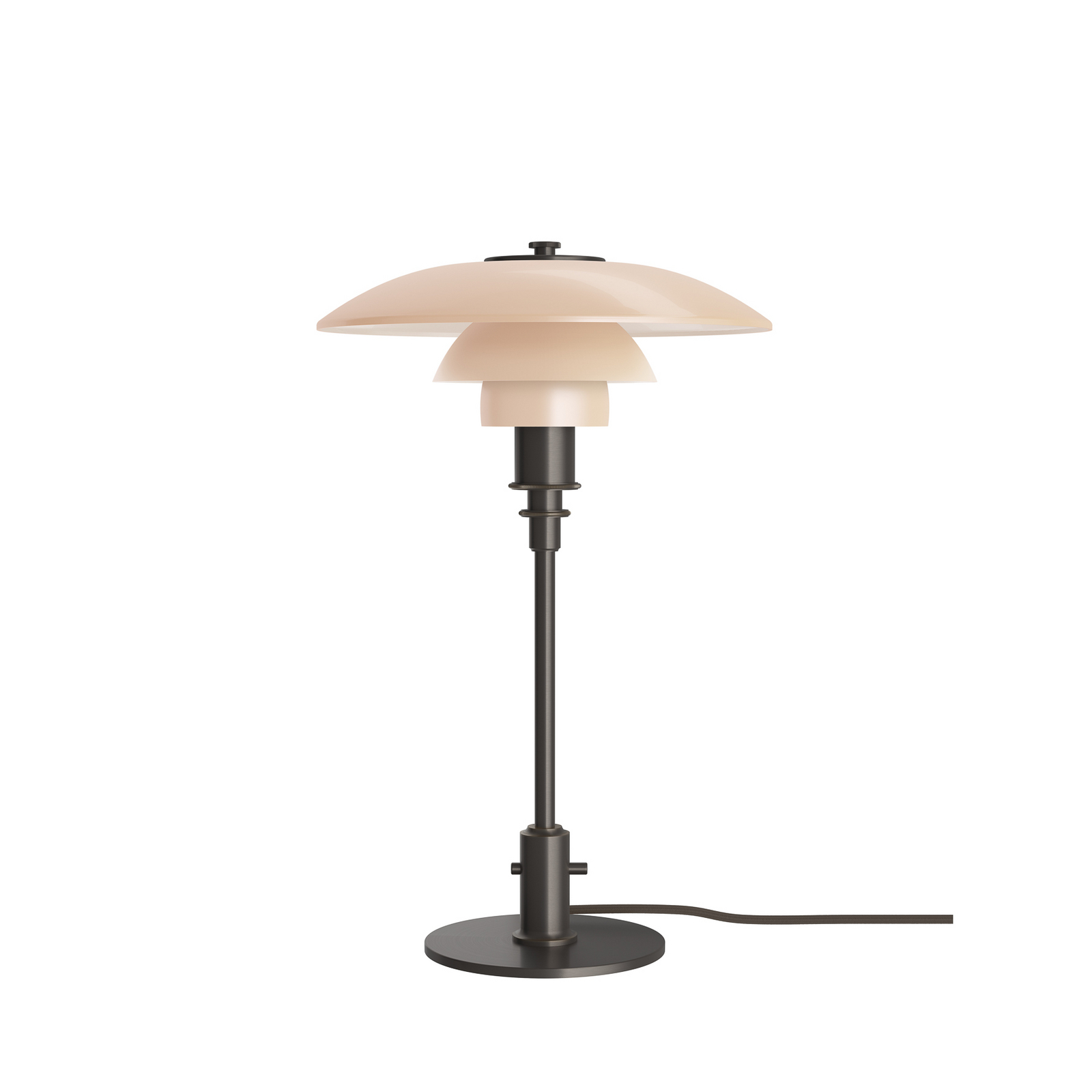 Tischlampe PH 3/2 dusty terracotta E14 - Louis Poulsen