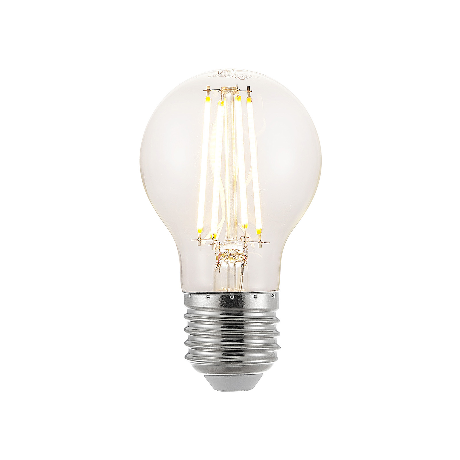 Ampoule LED E27 A60 6,5 W 2 700 K transparente Luminaire.fr