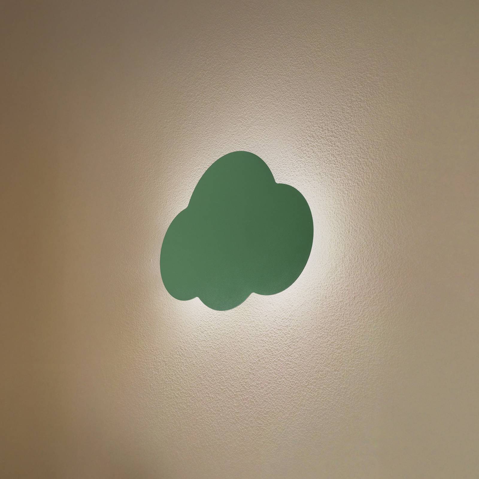 Kinkiet Cloud, zielony, metal, szerokość 38 cm, 2-punktowa, G9