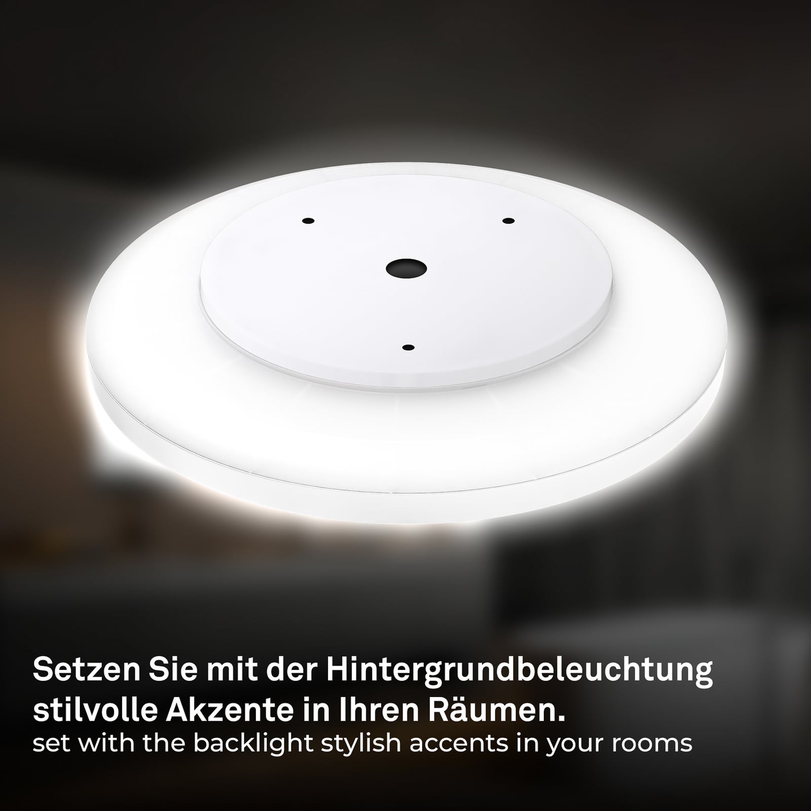 LED vonios lubų šviestuvas „Slim Drip“, baltas, Ø 29 cm, IP44