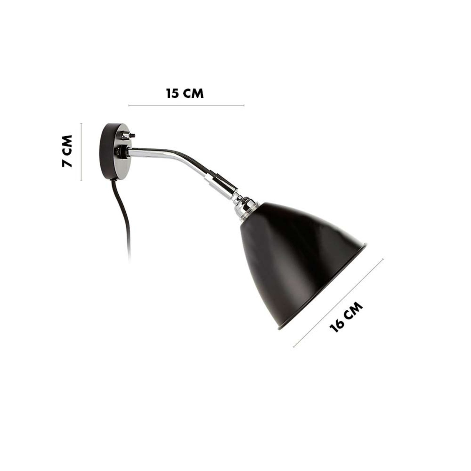 Bestlite BL7 Vägglampa Ø16 Krom/Krom - GUBI