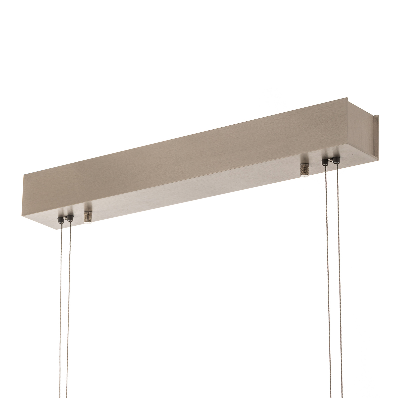Quitani LED hanglamp Tolu, nikkel, lengte 138 cm