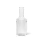 ferm LIVING Ripple carafe, clear, 1 litre, glass, mouth-blown