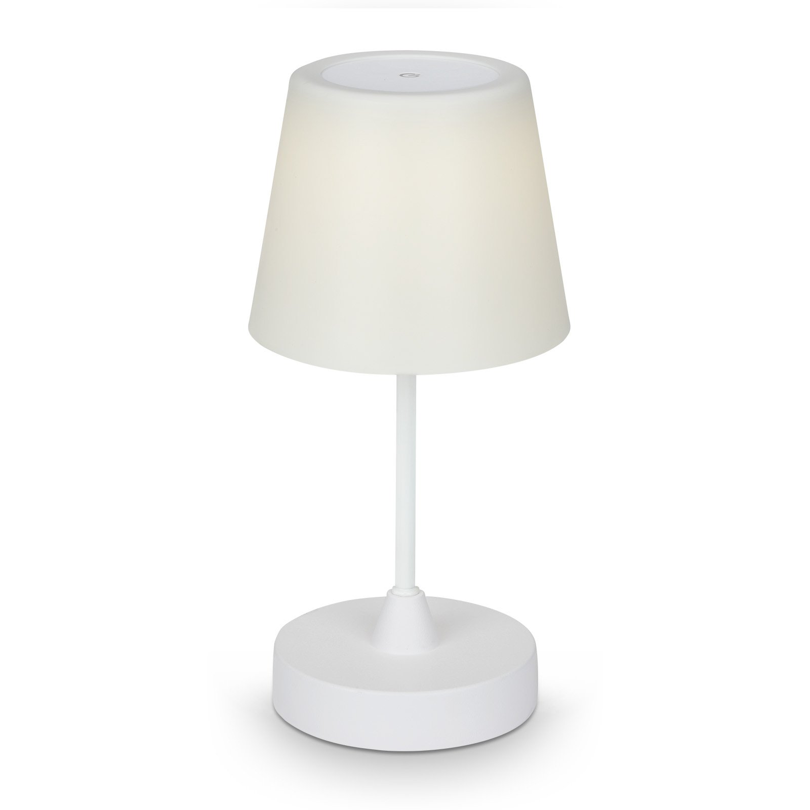 Campi LED outdoor table lamp, battery, dim, white