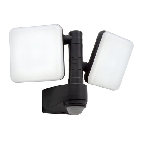 Utendørs LED-vegglampe Jaro, sensor, 2 lyskilder