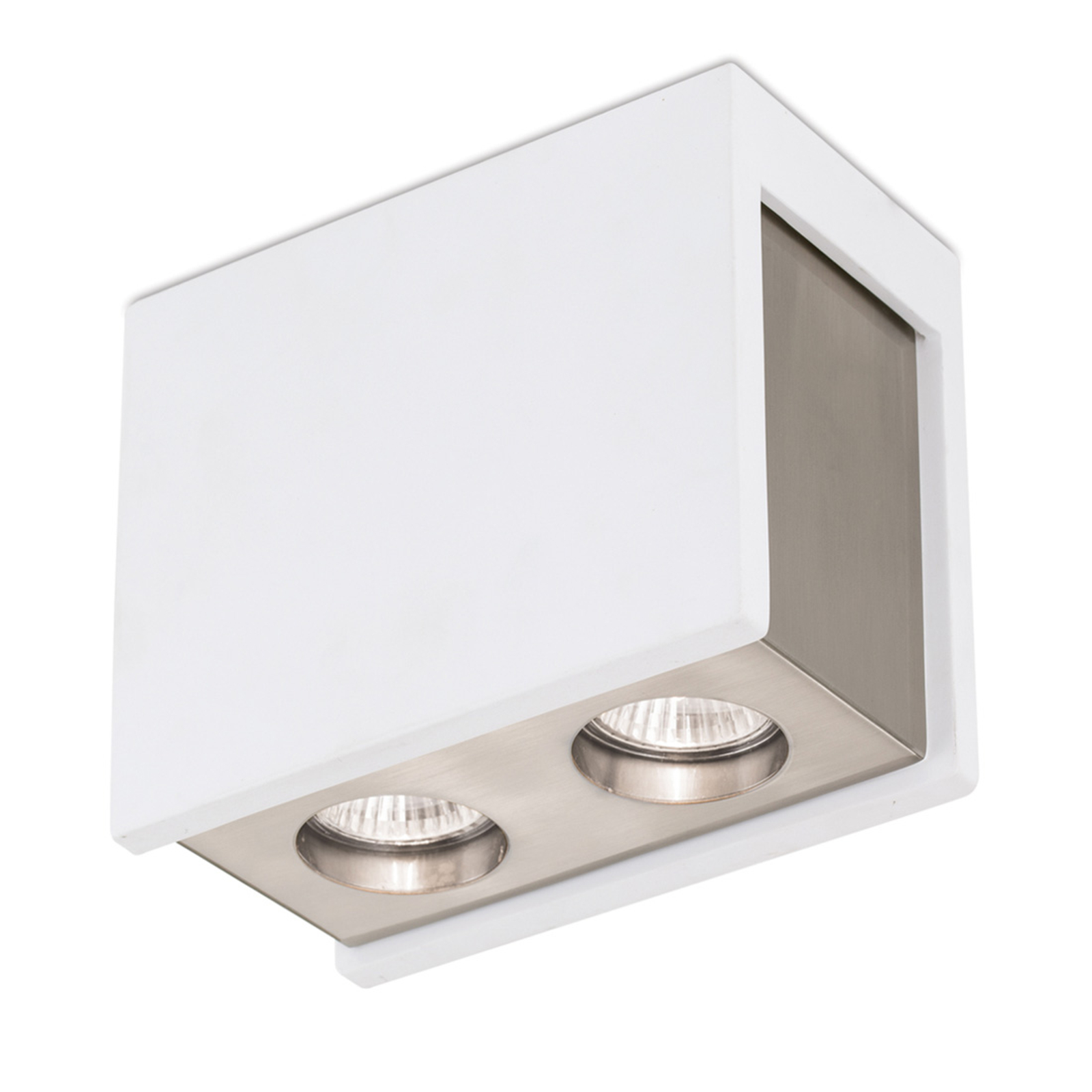 Orion Ceiling lamp Cool, plaster, two-bulb, for Living / Dining Room, plaster, metal, GU10, 35 W, energy efficiency: A++, L: 18 cm, W: 10 cm, H: 15 cm