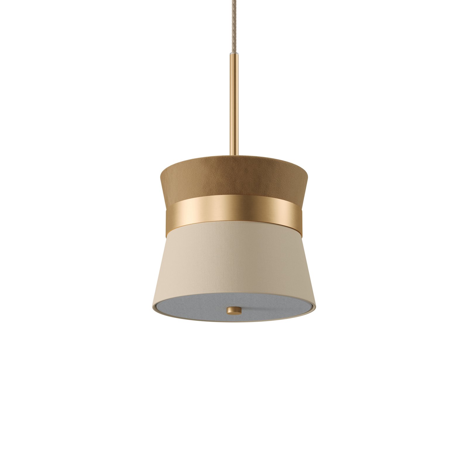 Lampa wisząca Easy Light Caramelo S, Ø 22 cm, kawowy brąz