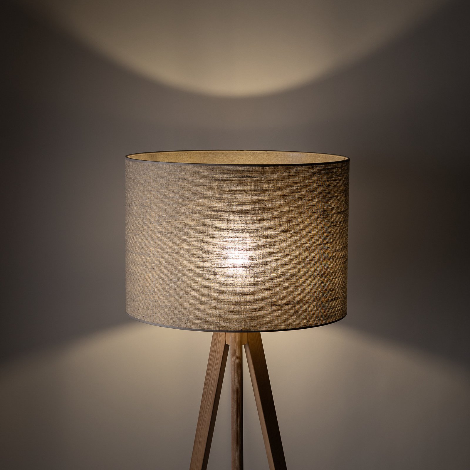 Piantana Grand, beige/pino, altezza 145 cm, E27