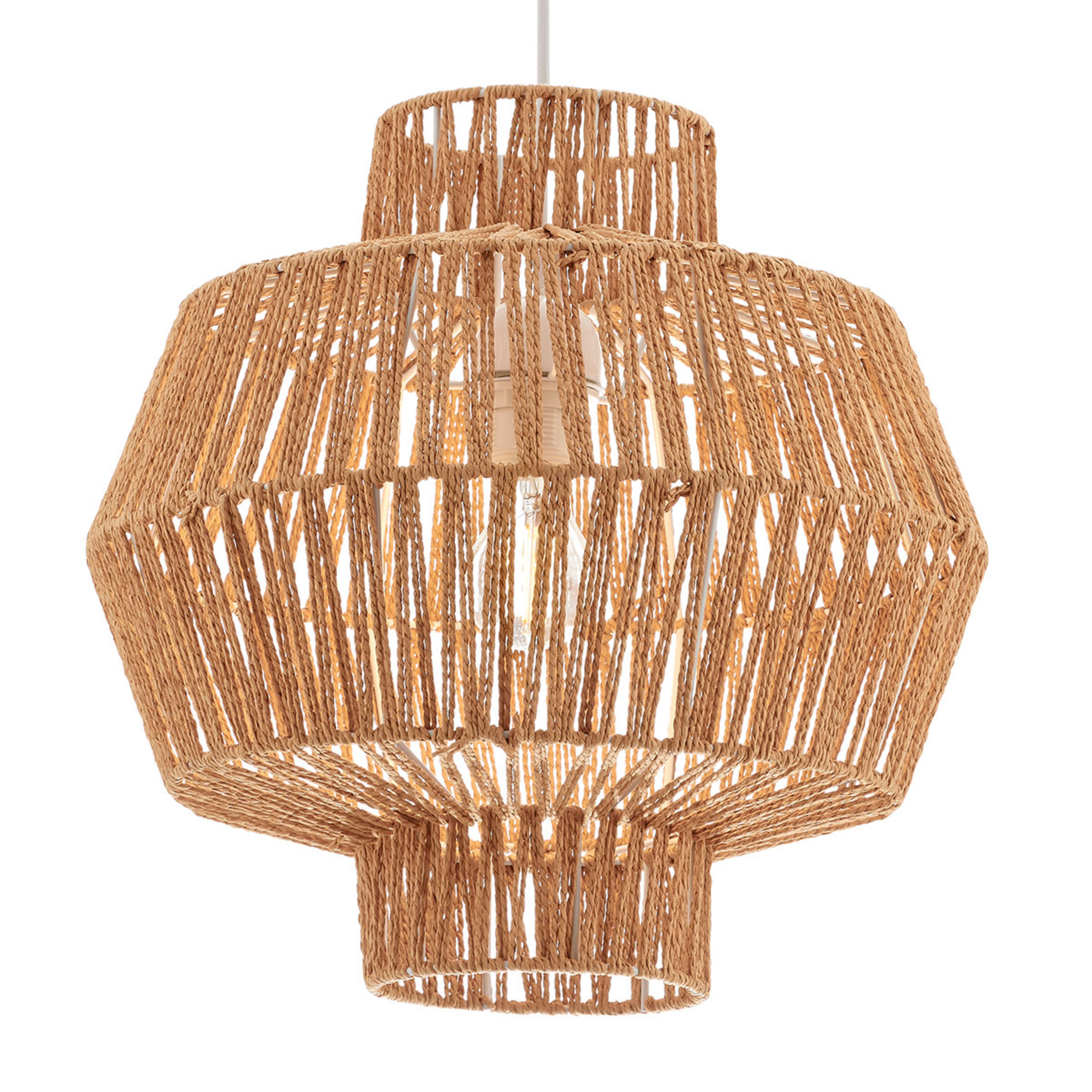Hängeleuchte Felis aus Naturseil Ø 30 cm