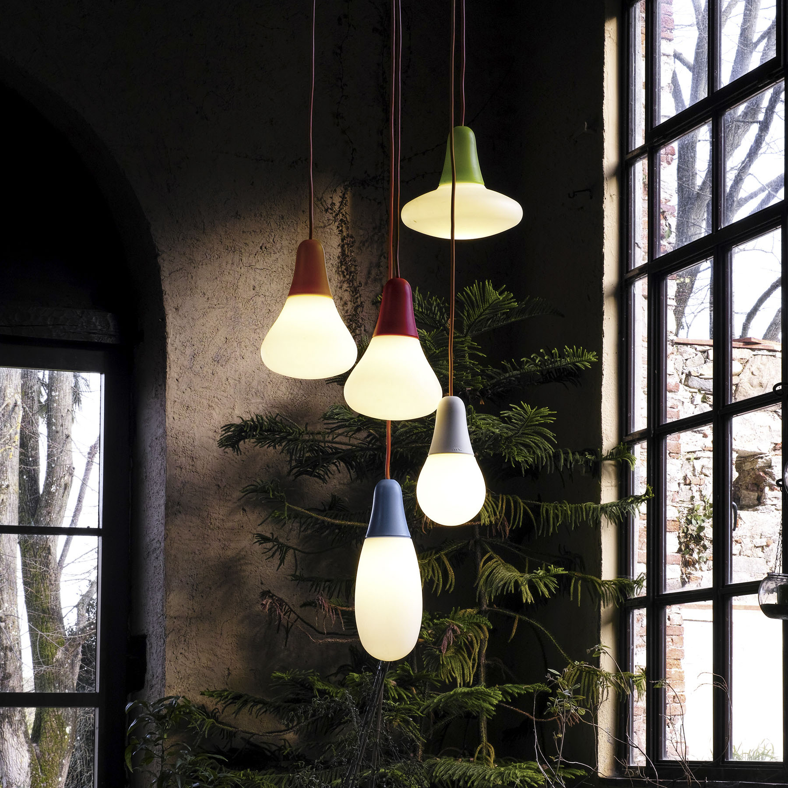Martinelli Luce Pendelleuchte Ciulifruli, Polyethylen
