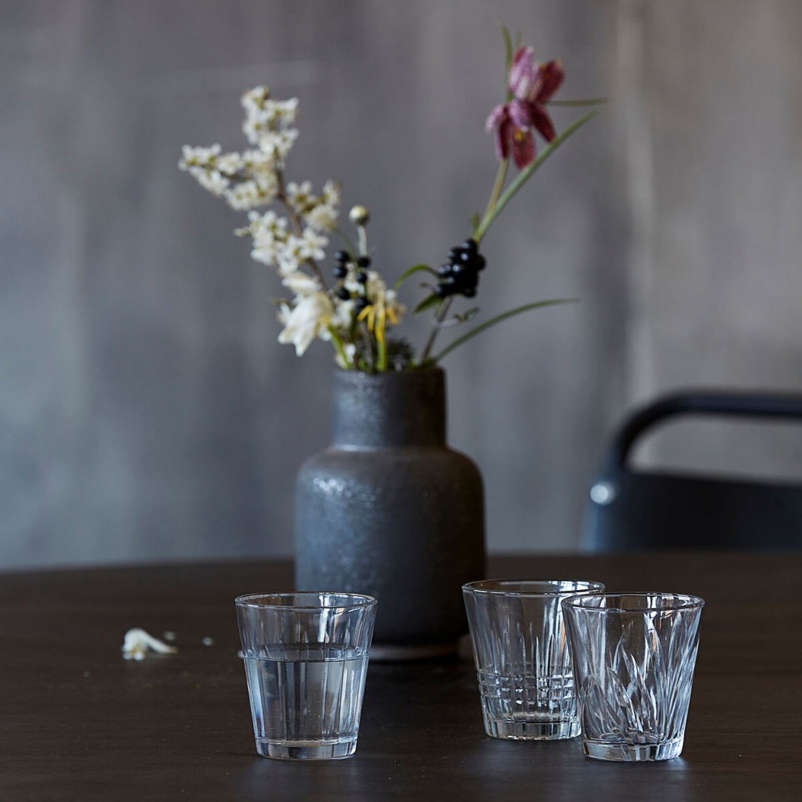 Bicchiere HDVintage, 9 x 8 cm, trasparente, set da 6 - House Doctor