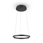 Lampada LED a sospensione Lisa-40, CCT, dimmerabile, nero opaco
