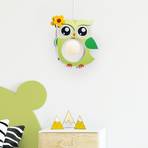 Children's's hanging light Erna in the shape of an owl