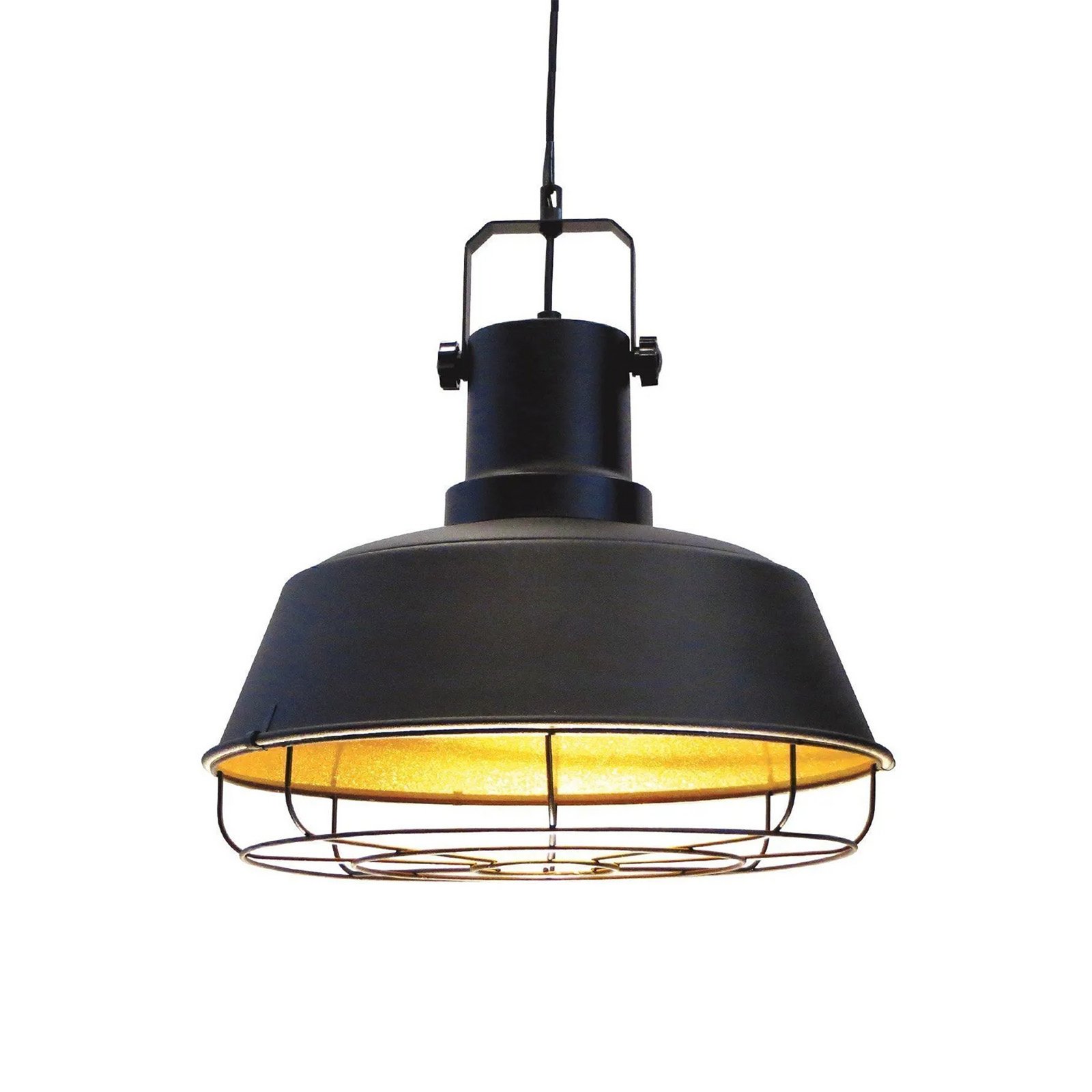 Hängeleuchte Mason, schwarz, Ø 41 cm, Metall, E27