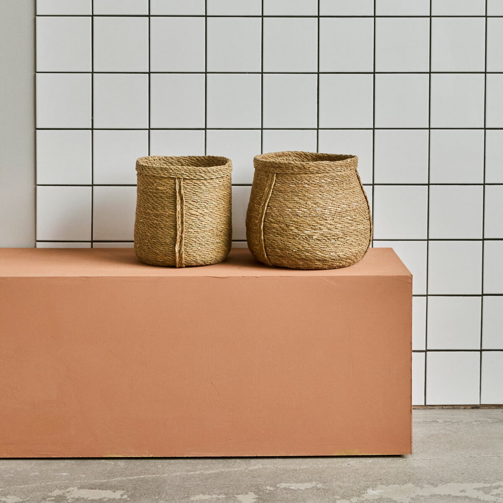 Vaso da fiori HDPlant, alghe marine, 27/25 cm, set da 2 - House Doctor