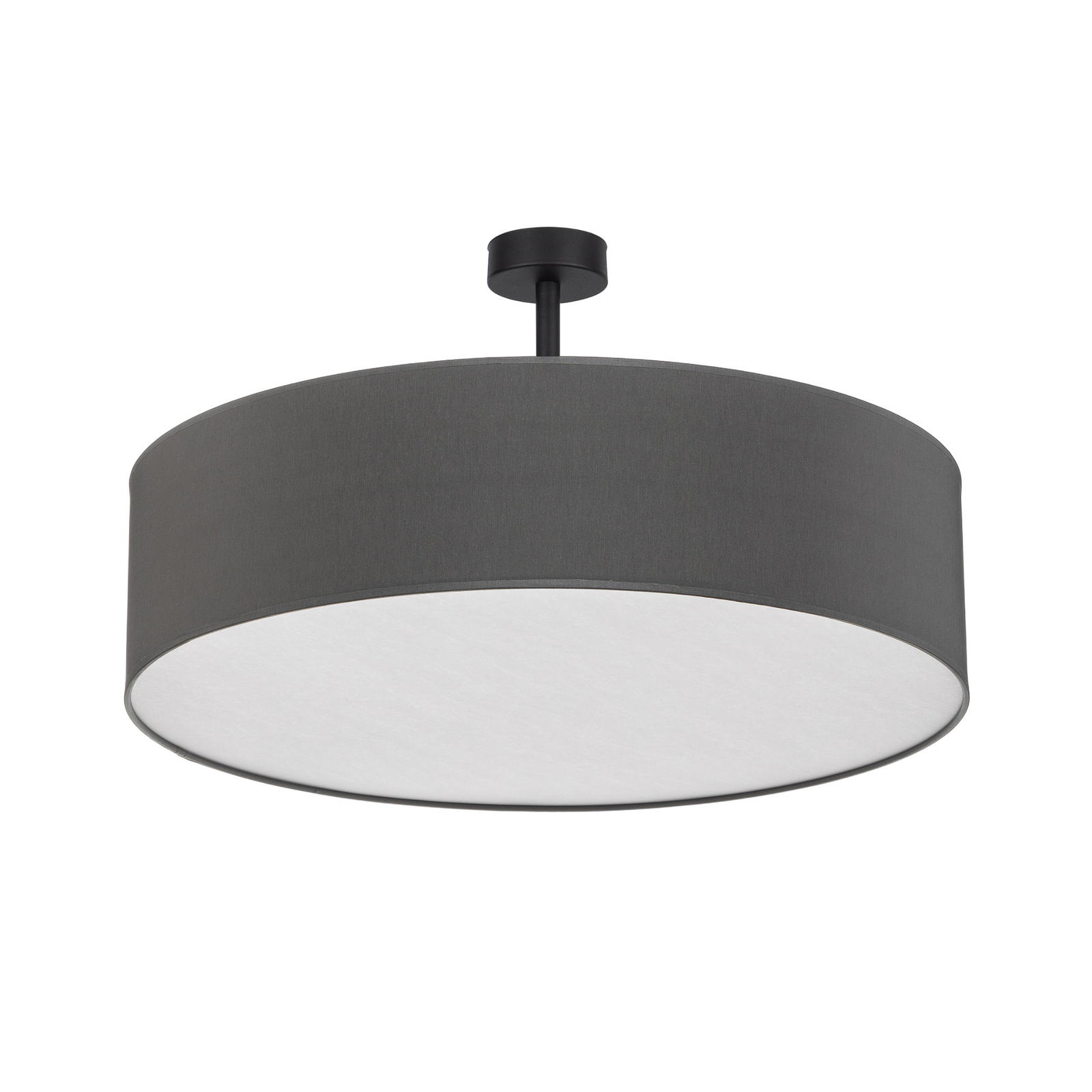 Rondo semi-flush ceiling light, grey Ø 60cm