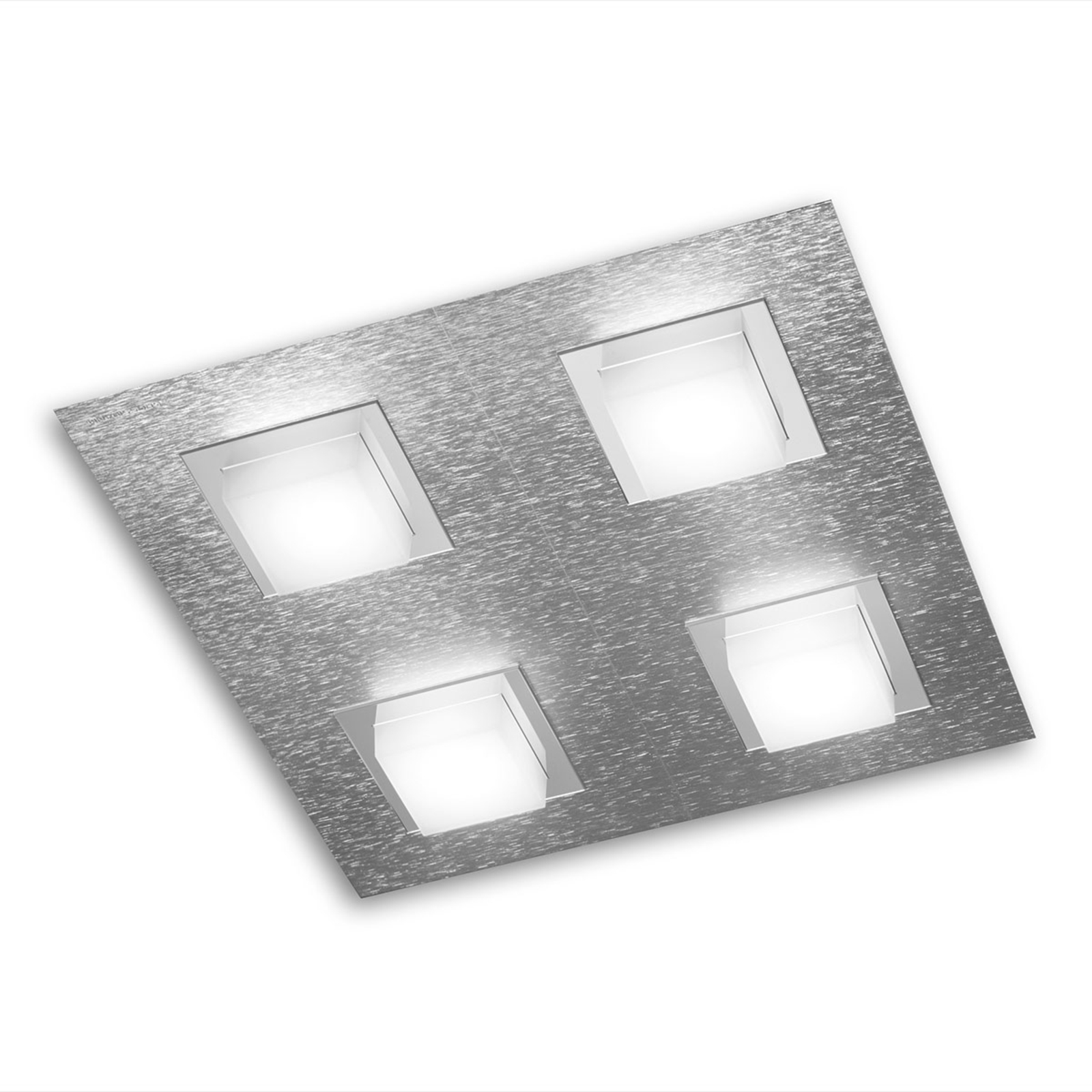 GROSSMANN Basic LED stropní svítidlo 4zdr hliník
