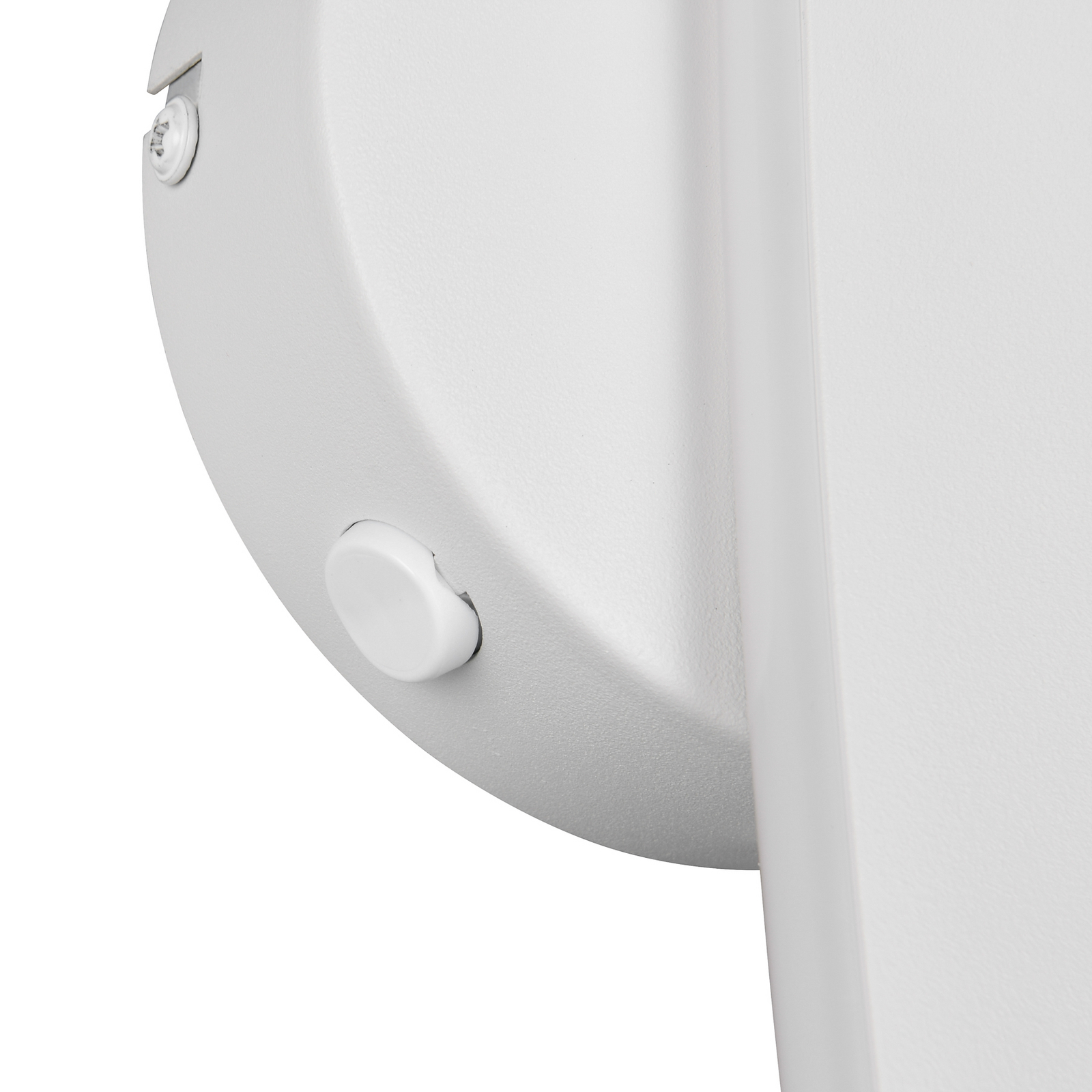 LED stenska svetilka Napoli, bela mat, višina 34 cm, kovina, CCT