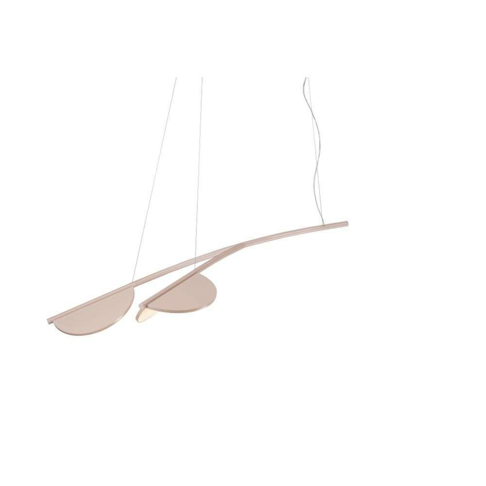 Almendra S2 Y Short Pendel Nude FLOS - Stue - Aluminium