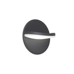 LED kültéri falilámpa Letty, sötét szürke, Ø 18 cm, fém, IP65