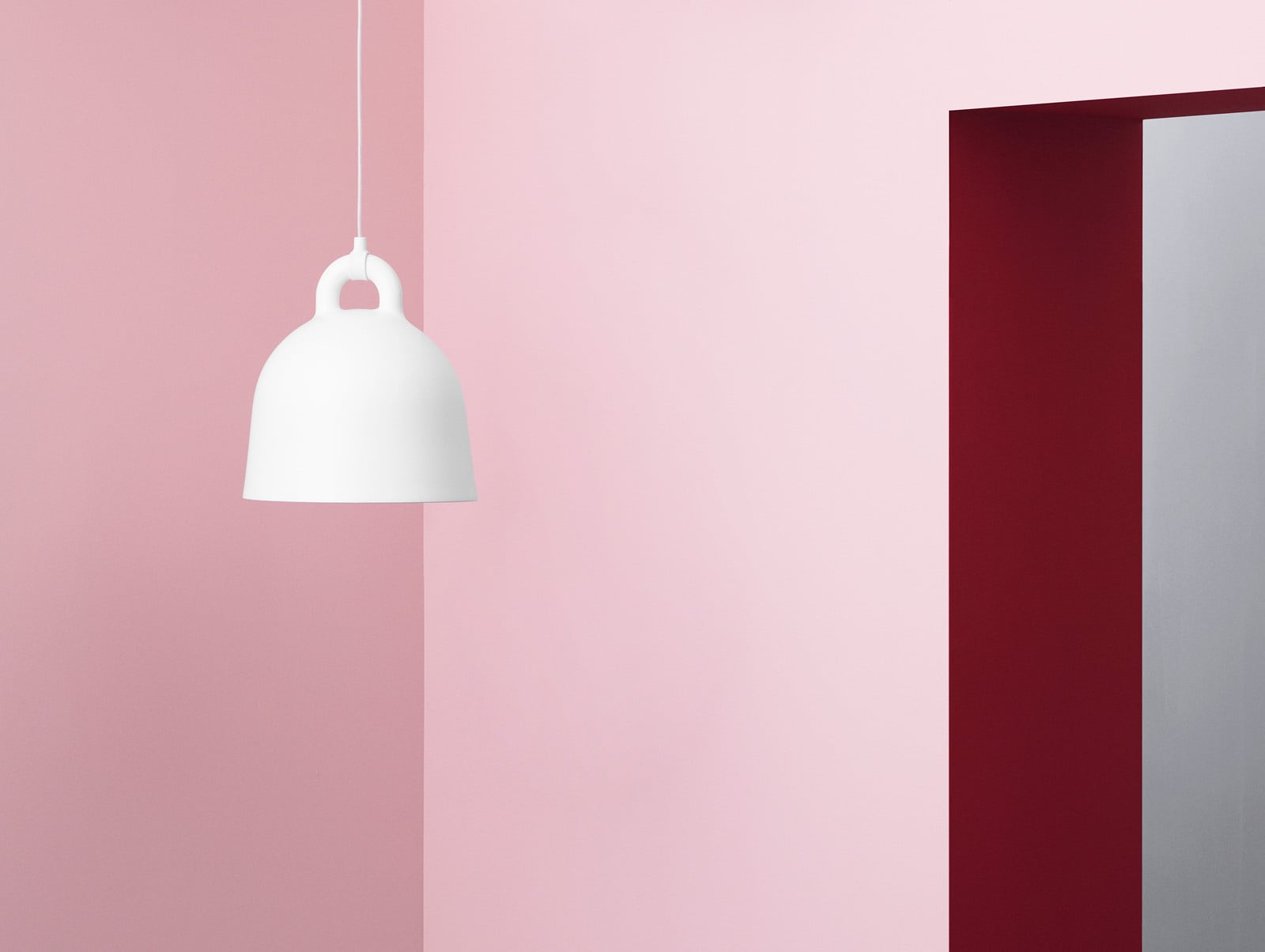 Bell Pendel Small Hvid Normann Copenhagen - Stue - Aluminium billede