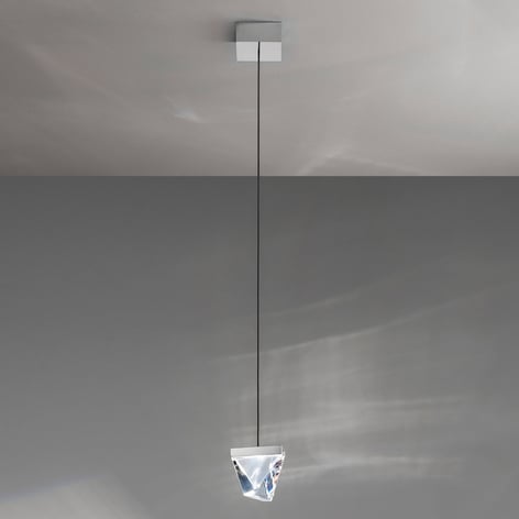 Fabbian Tripla LED-Hängeleuchte Kristall