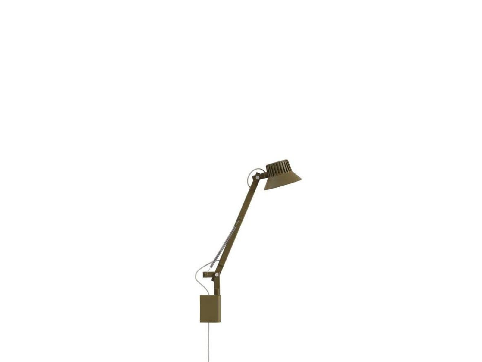 Dedicate Wandleuchte S1 Brown Green Muuto - Arbeitszimmer / Büro - Aluminium