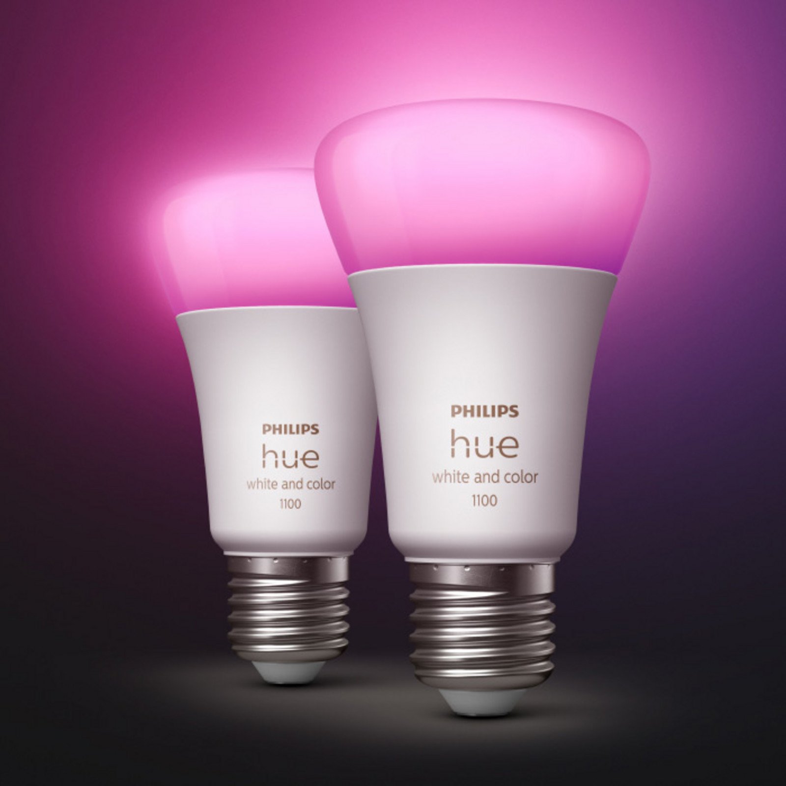 Philips Hue White&Color Ambiance E27 9W 1100lm 2x - Plastic