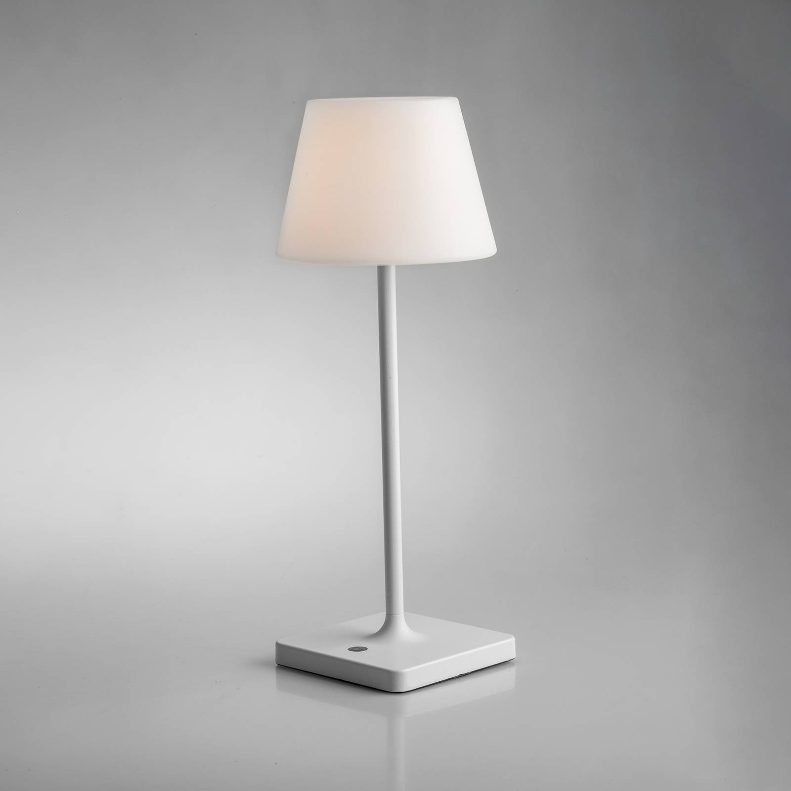Eco-Light LED stolní lampa Jammin na baterii, stmívač, bílá