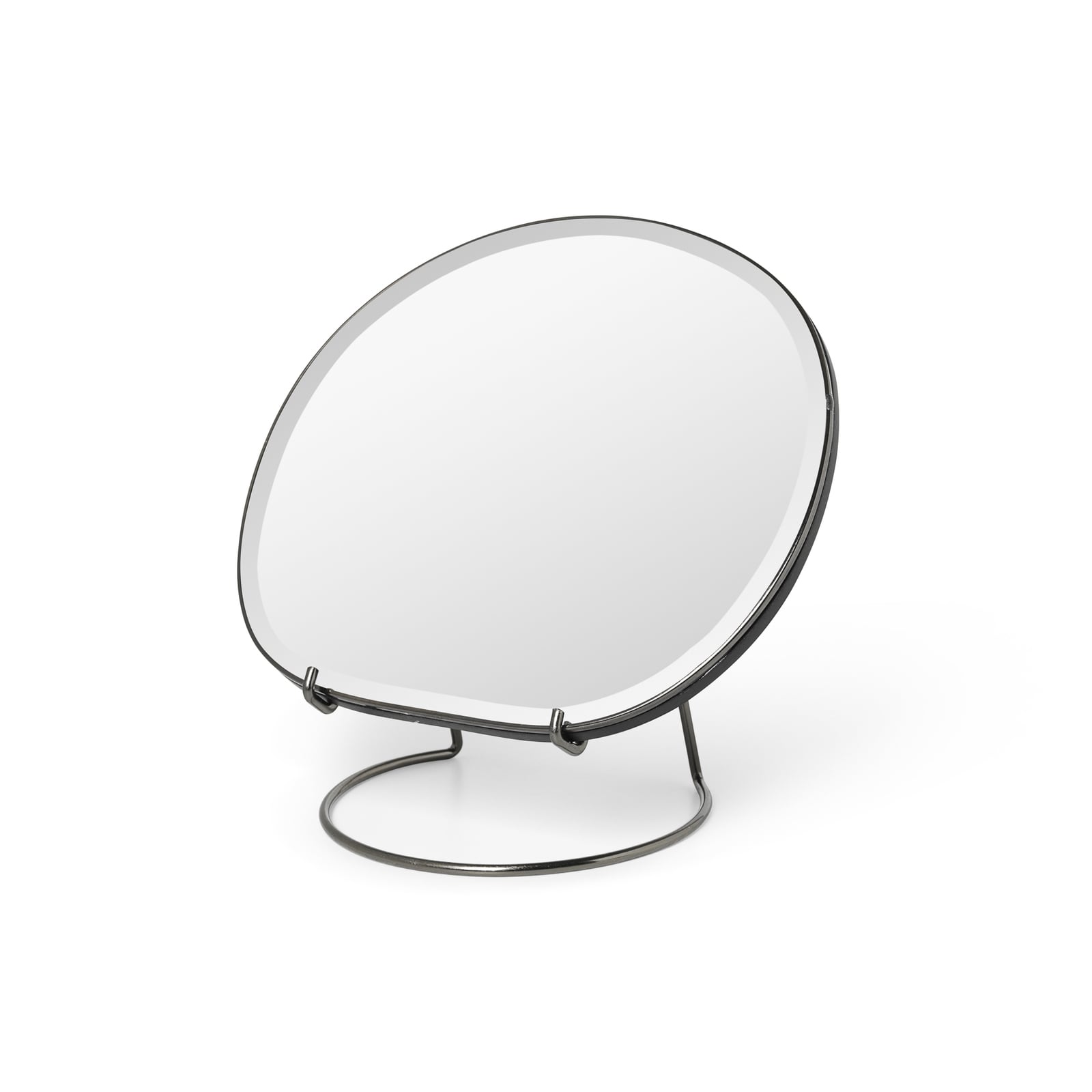 Espejo de mesa Pond, cromado, 21 cm de ancho, cristal - ferm LIVING