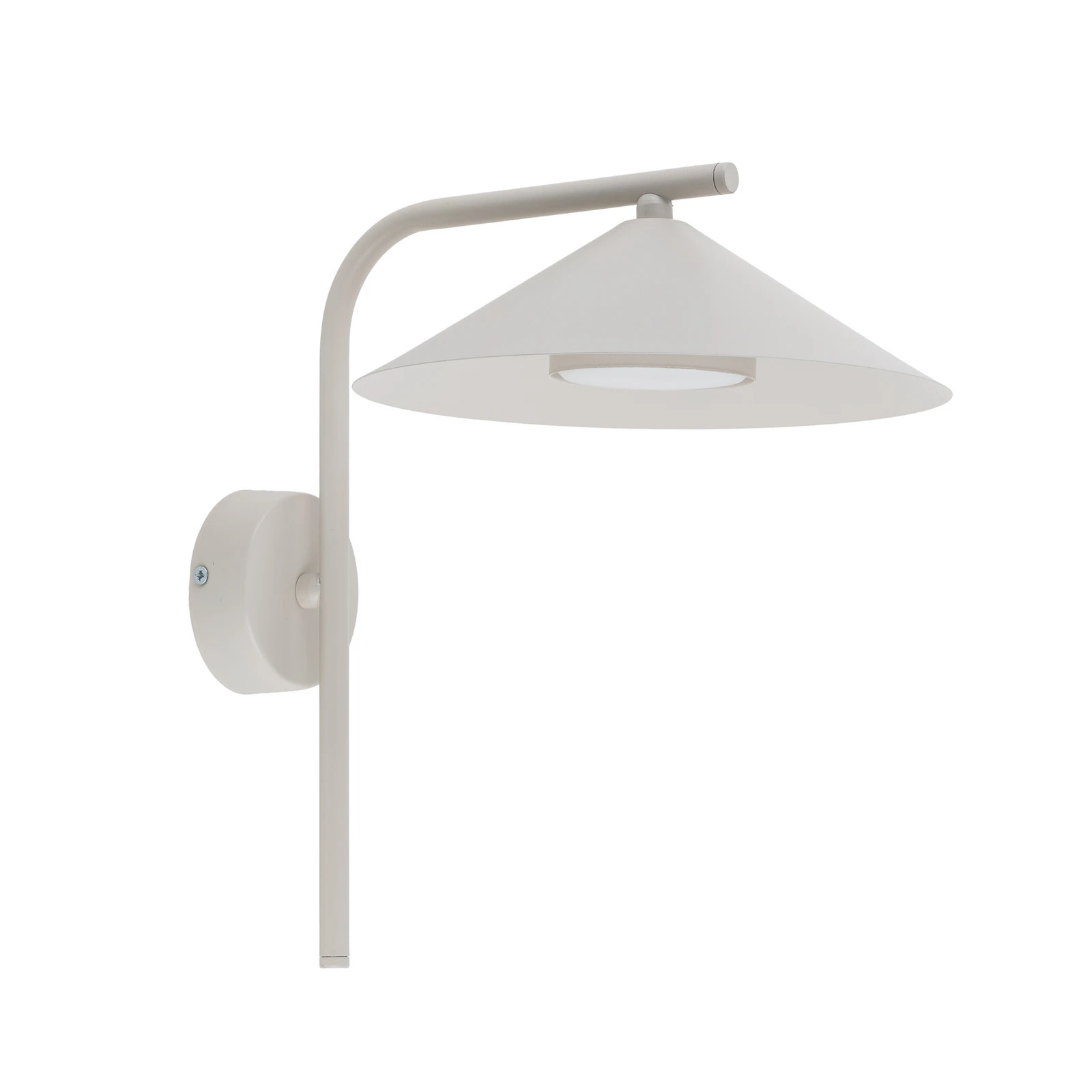 Wandleuchte Lume S, greige, Metall, 31 cm hoch, GX53