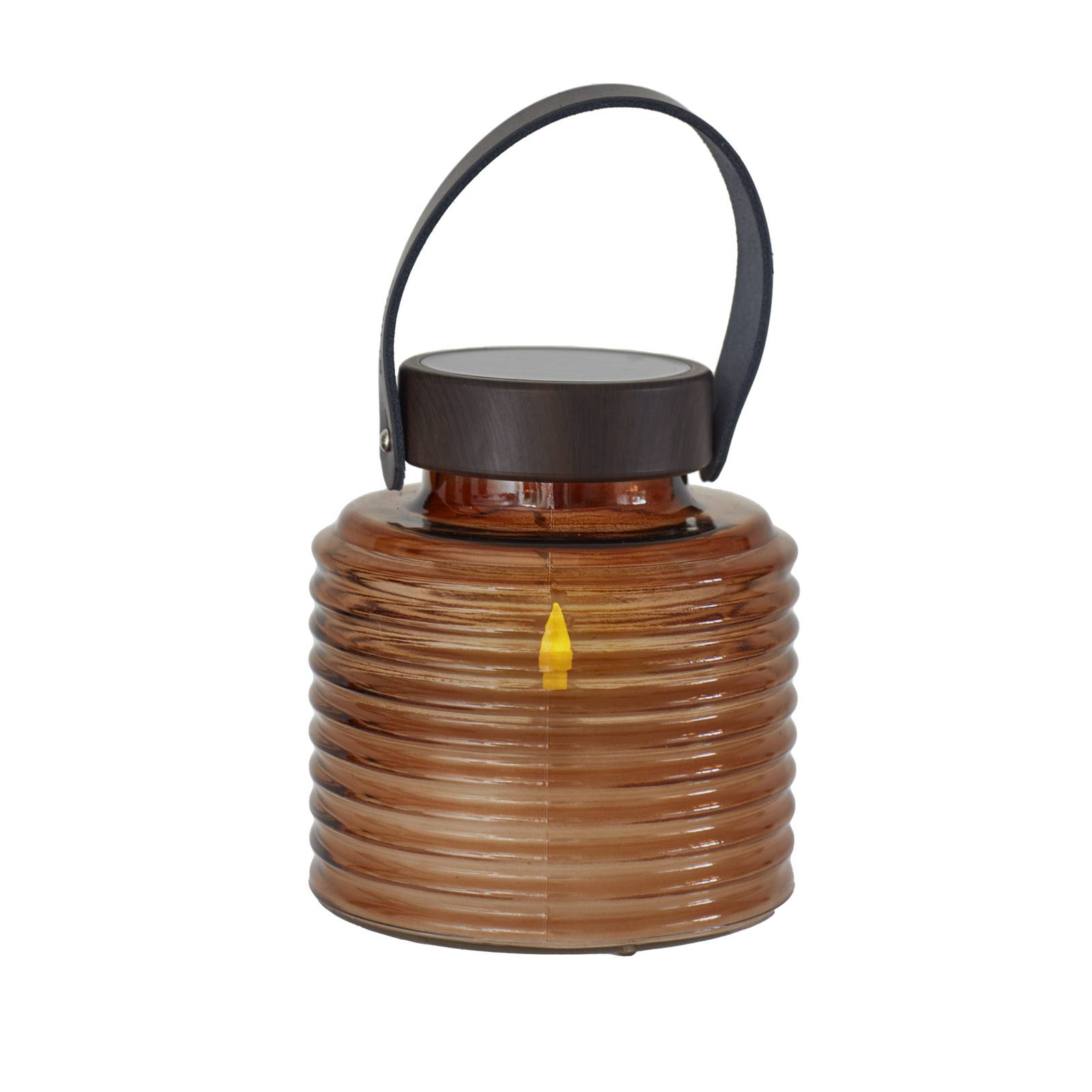 Solární lampa Aston Jar, výška 16 cm, jantarová/hnědá, IP44 Solární lampa Aston Jar, výška 16 cm, jantarová/hnědá, IP44