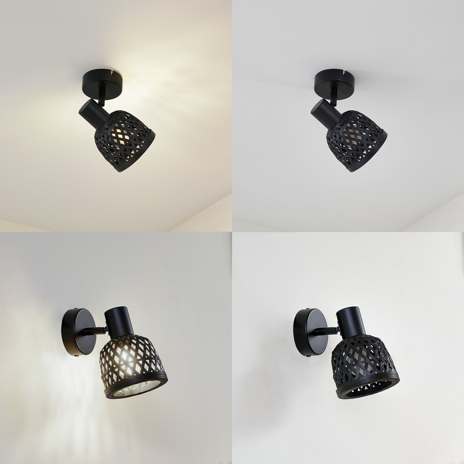 Eskil Applique Murale Ø10 Noir - Lindby