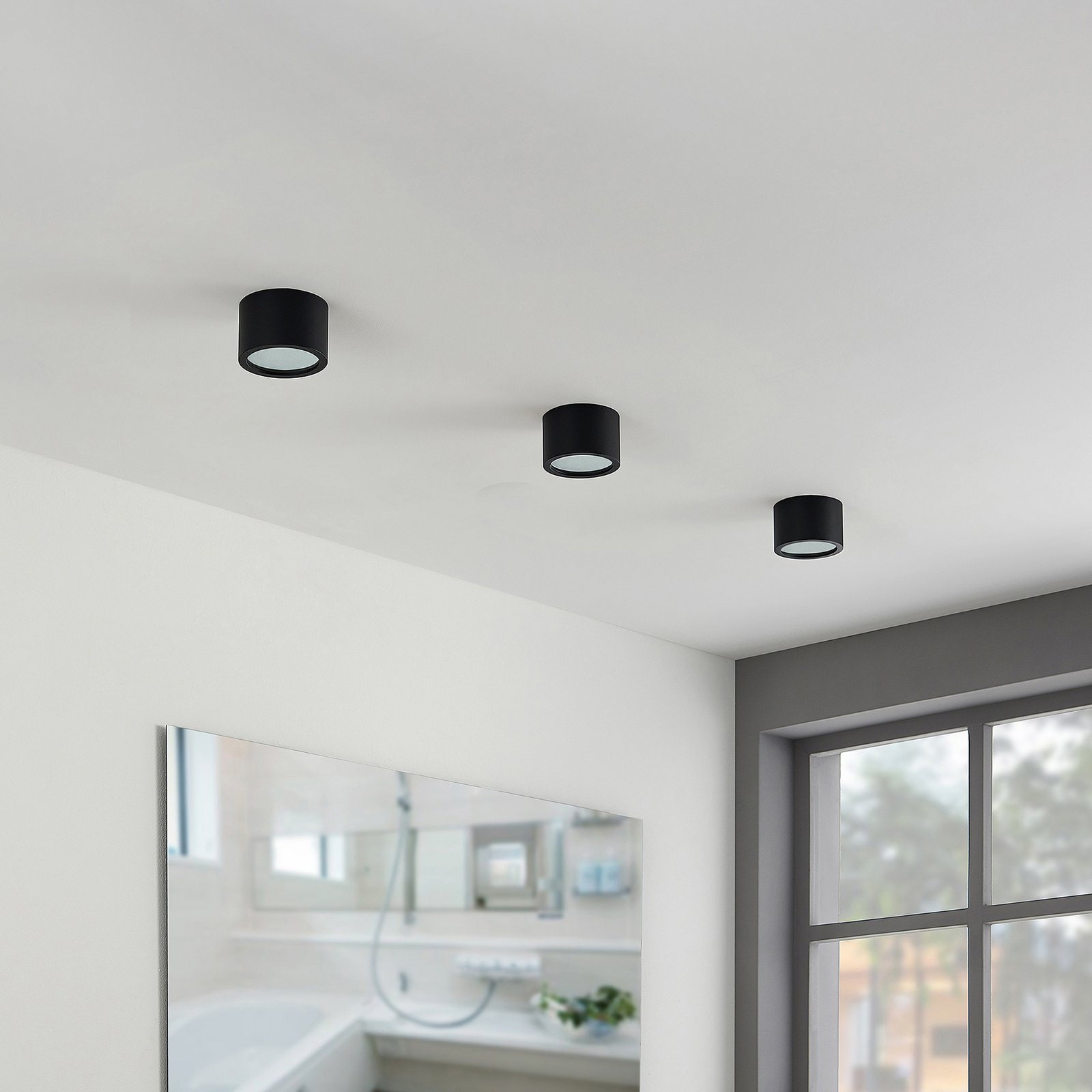 Nieva Round Deckenleuchte Black - Arcchio